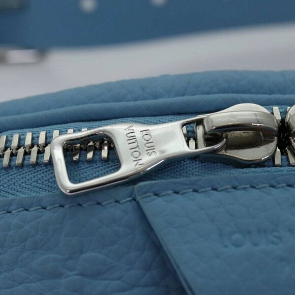 LOUIS VUITTON Taurillon Monogram Maxi Bum Bag bag Light Blue M21715 Auth 76433A - Picture 11 of 16